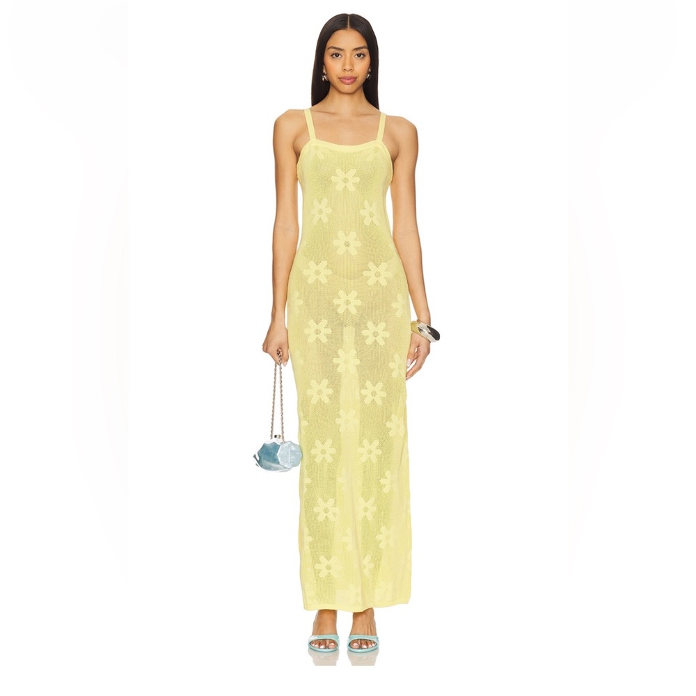 Beach riot Conrad dress/cover up in yellow